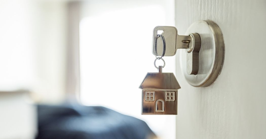 house key in lock
